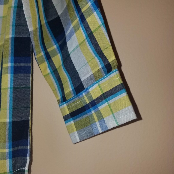 Nautical Button down plaid pattern shirt - Picture 3 of 4